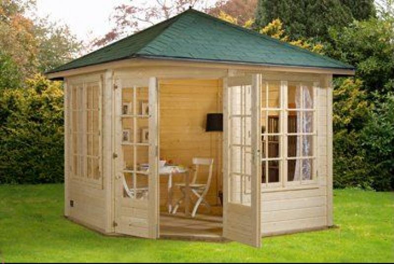 Valo Corner Log Cabin 2 7x2 7m Hortons Portable Buildings